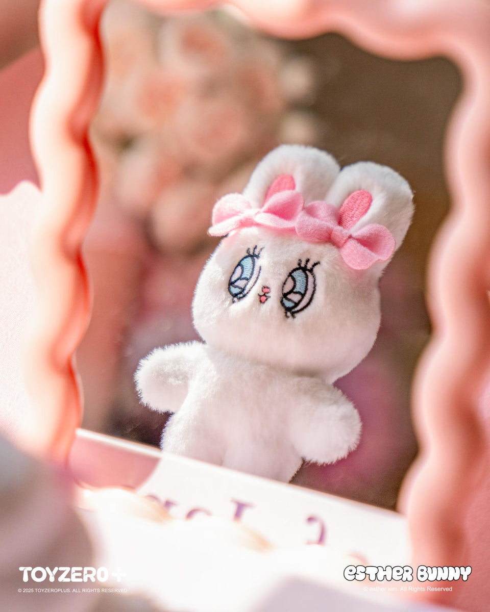 Esther Bunny - Hand in Hand with Friends Magnet Plush Keychain (Cream