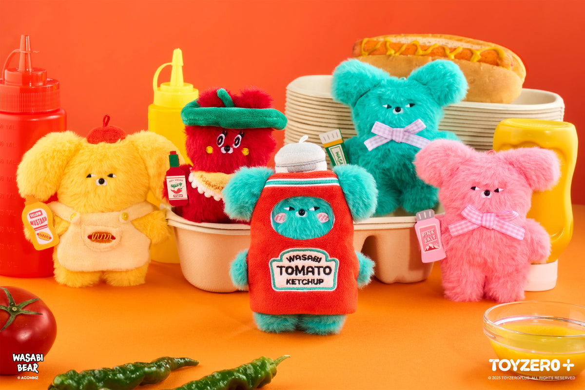 WASABI BEAR Flavor Series Plush Keychain Blind Box