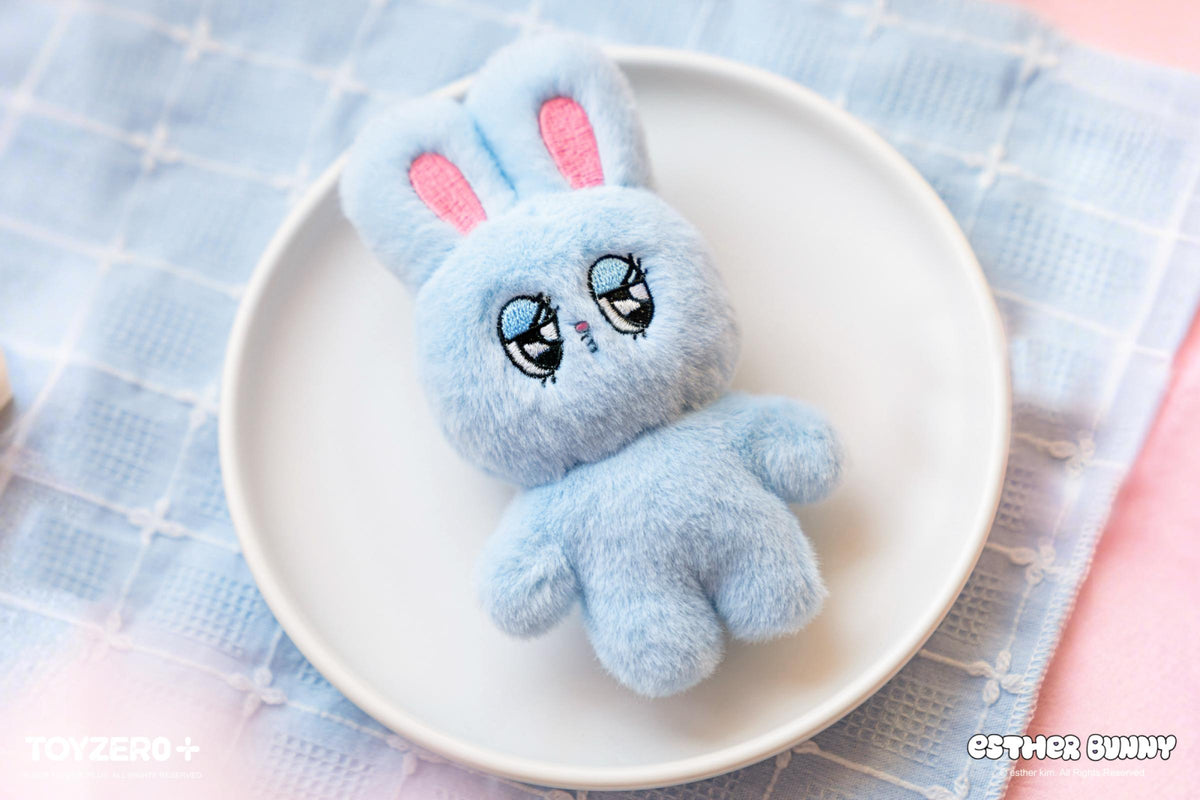 Esther Bunny - Hand in Hand with Friends Magnet Plush Keychain (Blue B