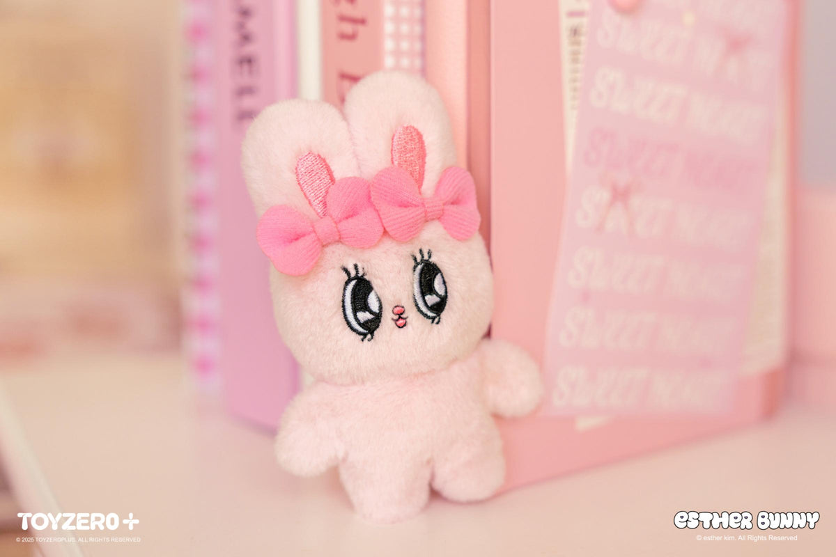 BUGるBEAR & BUNNY painternet 2体セット Esther Bunny - Hand in Hand with Friends Magnet Plush Keychain (Ribbon