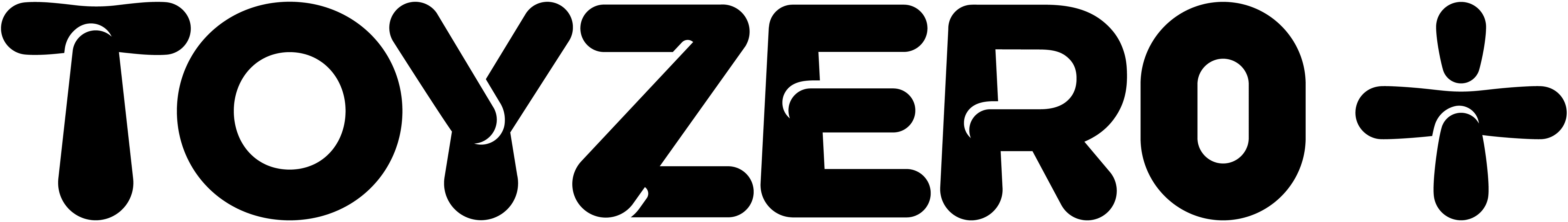 Black 'TOYZERO+' logo on a white background