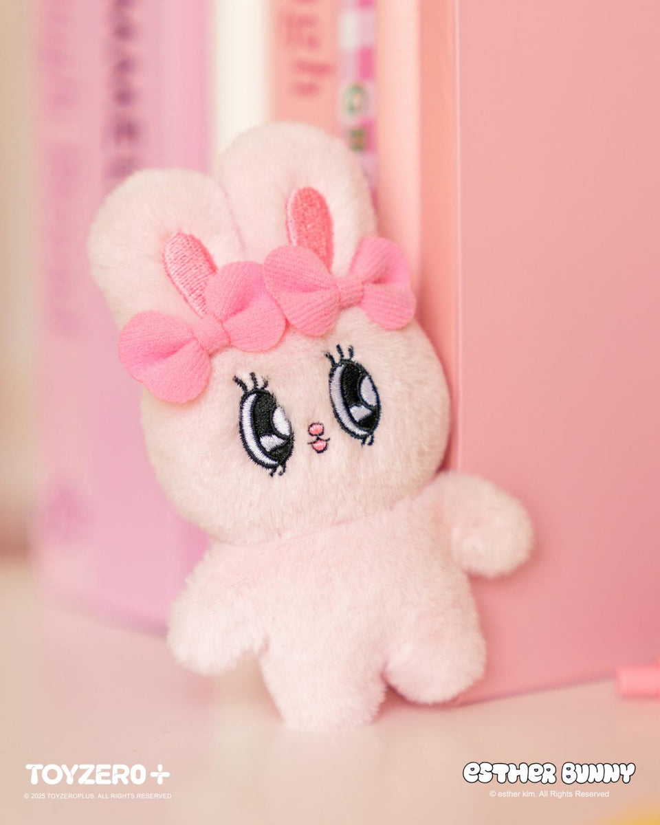 Esther Bunny - Hand in Hand with Friends Magnet Plush Keychain (Ribbon