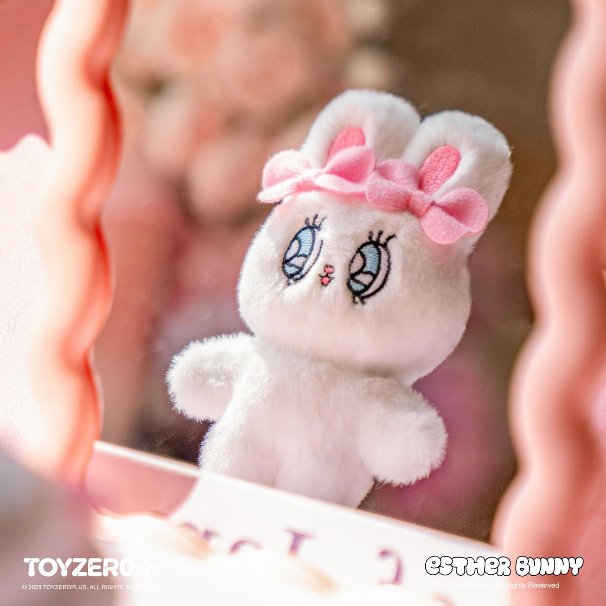 Esther Bunny - Hand in Hand with Friends Magnet Plush Keychain (Cream