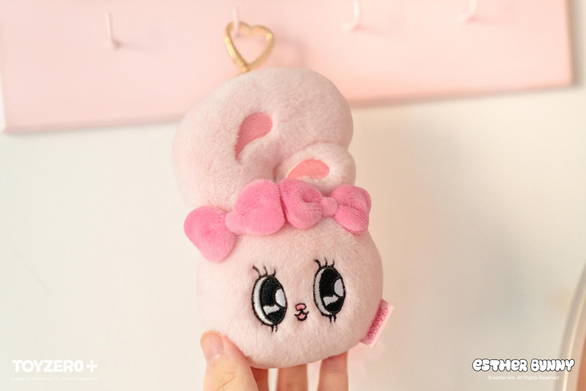 Esther Bunny - Plush Keychain (Ribbon Bunny)