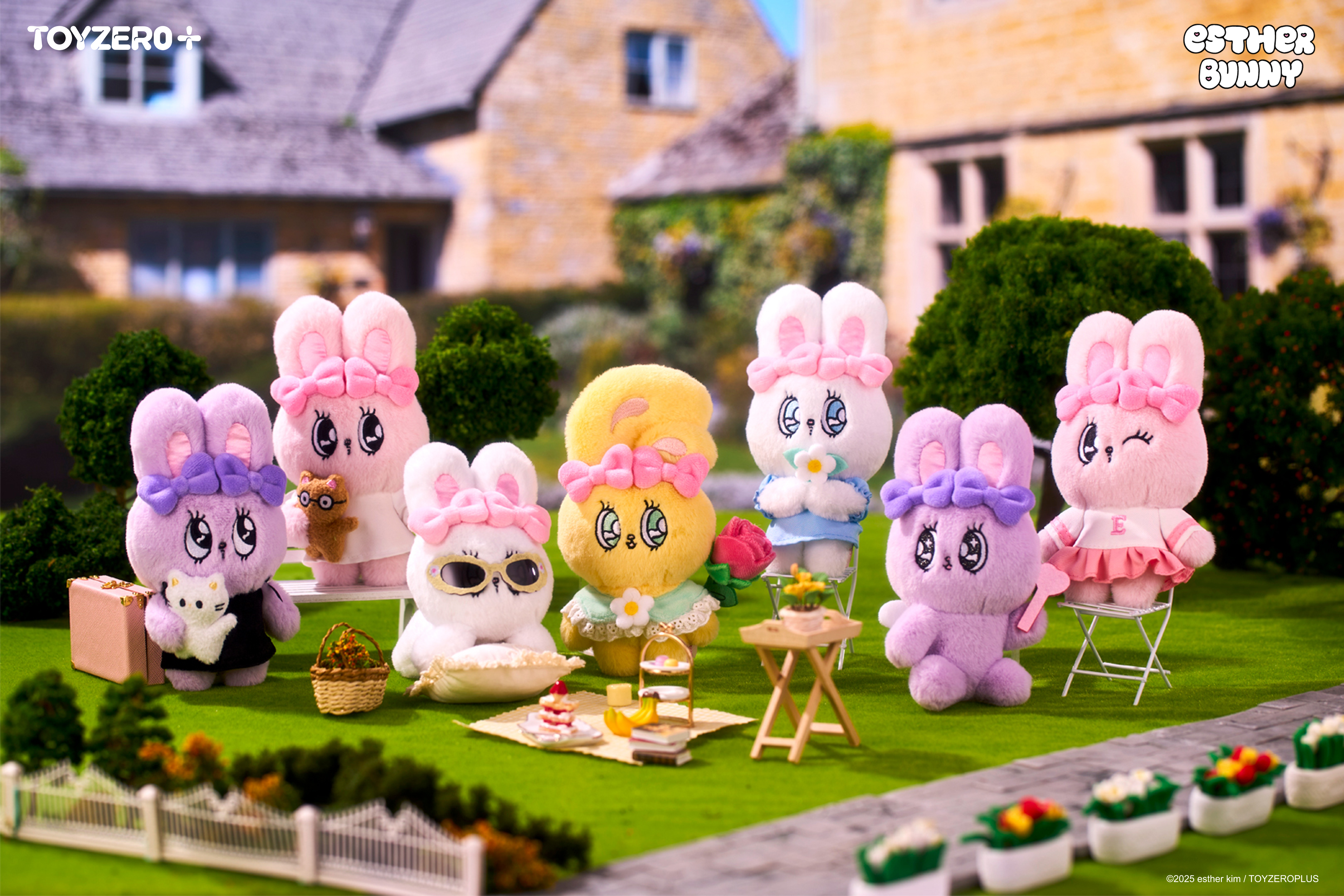 ♡TOYZERO+エスターバニー キーホルダー6set♡ Esther Bunny Sweet Date Plush Keychain Blind Box Series