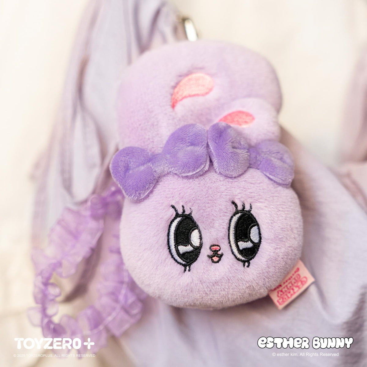 Esther Bunny - Plush Keychain (Lavender Bunny)
