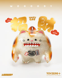 WOOOODY Fluffy Lucky cat