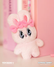 Esther Bunny - Hand in Hand with Friends Magnet Plush Keychain (Ribbon