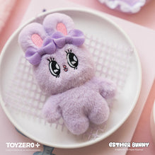 Esther Bunny - Hand in Hand with Friends Magnet Plush Keychain (Lavend